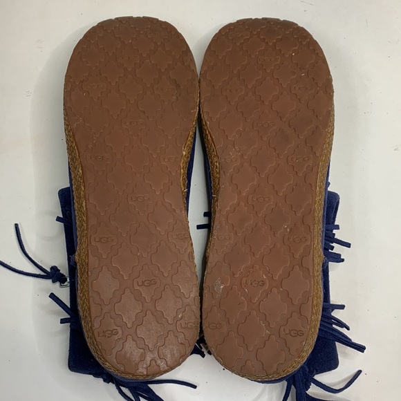 UGG Blue Fringe Ankle Boots - Picture 11 of 13